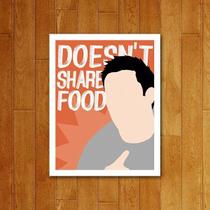 Placa Decorativa Doesn't Share Food