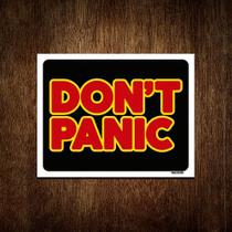 Placa Decorativa - Don't Panic 27x35