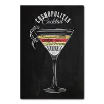 Placa Decorativa - Drink Cosmopolitan - 0961plmk