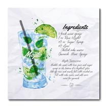 Placa Decorativa - Drink Mojito - 0938plmk