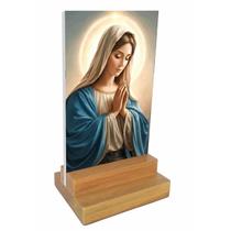 Placa Decorativa E Display De Mesa Virgem Maria Mãe De Jesus