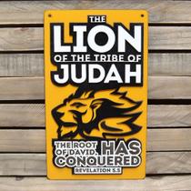 Placa Decorativa Em Alto Relevo The Lion Judah 90cm