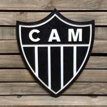 Placa Decorativa Em Alto Relevo Time Atlético Mineiro 60 Cm
