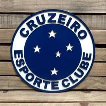 Placa Decorativa Em Alto Relevo Time Cruzeiro 60cm - TALHARTE