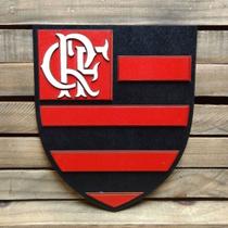 Placa Decorativa Em Alto Relevo Time Flamengo. 29 cm