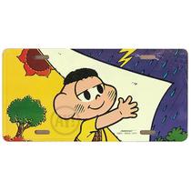 Placa Decorativa em Alumínio Alto Relevo - Cascão - Turma da Mônica - 15x30 Placa Decorativa em Alumínio Alto Relevo - Cascão - Turma da Mônica - 15x30