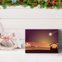 Placa Decorativa em MDF Presépio no Deserto 30x40cm