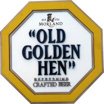 Placa Decorativa Em Relevo 3d Old Golden Hen 89cm