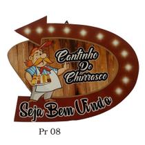 Placa Decorativa Enfeite Cantinho do Churrasco Churrasqueira