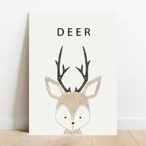Placa Decorativa Escandinavo Deer