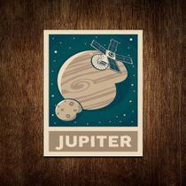 Placa Decorativa Espaço - Planeta Jupiter 27x35