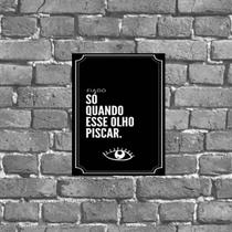 Placa Decorativa Fiado Não 18x27cm