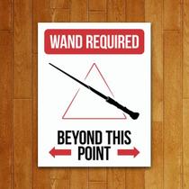 Placa Decorativa Filme - Wand Required