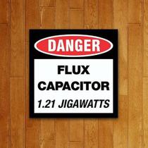 Placa Decorativa Filmes Bttf - Flux Capacitor De Fluxo 36X36