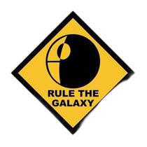 Placa Decorativa Filmes - Rule The Galaxy (36X36)