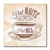 Placa Decorativa - Flat White - 0945plmk