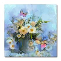 Placa Decorativa - Flores - Pintura - 1056plmk