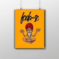 Placa Decorativa Frase 20X30CM Foda-Se Meditação Placa Decorativa Frase 20X30CM Foda-Se Meditação