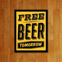 Placa Decorativa - Free Beer Cerveja