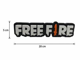 Placa Decorativa Free Fire em Impressão 3D 20cm x 5cm Gamer Placa Decorativa Free Fire em Impressão 3D 20cm x 5cm Gamer
