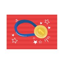 Placa Decorativa Futebol Kids Medalha 30x40cm Placa Decorativa Futebol Kids Medalha 30x40cm