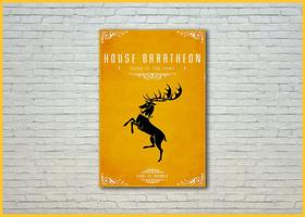 Placa Decorativa Game Of Thrones House Baratheon