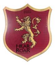 Placa Decorativa -Game Of Thrones Lannister Escudo -30X25 Cm - ZONA CRIATIVA