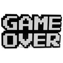 Placa Decorativa Game Over Geek Quarto Gamer