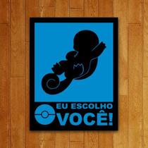 Placa Decorativa Gamer - Escolho Você ul Placa Decorativa Gamer - Escolho Você ul