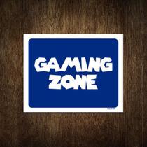 Placa Decorativa - Gaming Zone ul 27X35