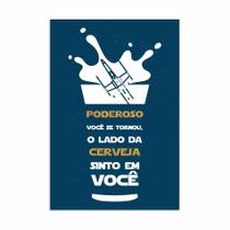 Placa Decorativa Geek Jedi Lado da Cerveja 30x40cm Placa Decorativa Geek Jedi Lado da Cerveja 30x40cm