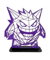 Placa Decorativa Gengar Pokemon Cor:Preto