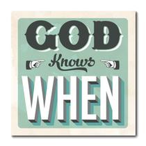 Placa Decorativa - God Knows When - 0754plmk