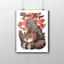 Placa Decorativa Godzilla desenho
