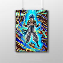 Placa Decorativa Gogeta Personagem Fusão - Dragon Ball Anime