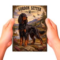 Placa Decorativa Gordon Setter Cachorro Pet MDF Placa Decorativa Gordon Setter Cachorro Pet MDF