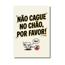 Placa Decorativa Grande Engraçada Bar Frase Não 40x60cm
