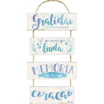 Placa Decorativa Gratidão (29x10cm) - Relaxar E Meditar Placa Decorativa Gratidão (29x10cm) - Relaxar E Meditar