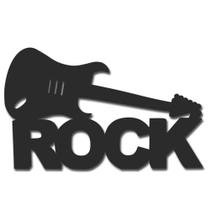Placa decorativa guitarra rock