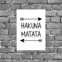 Placa Decorativa Hakuna Matata 18x27cm Placa Decorativa Hakuna Matata 18x27cm