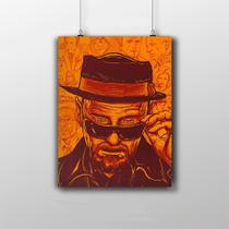 Placa Decorativa Heisenberg Breaking Bad Série Desenho Artwork