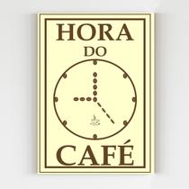 Placa decorativa hora do café mdf 20x29 A4