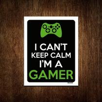 Placa Decorativa - I Can't Keep Calm Gamer Xb 36x46