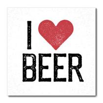 Placa Decorativa - I Love Beer - 2282plmk