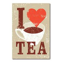 Placa Decorativa - I love Tea - 0678plmk - Allodi