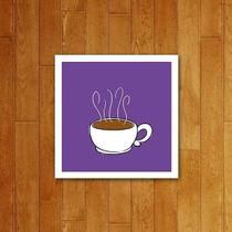 Placa Decorativa Icone Xícara Placa Decorativa Icone Xícara