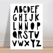 Placa decorativa infantil abc alfabeto - Wallkids