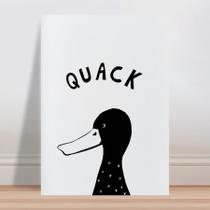 Placa decorativa infantil animal pato pb