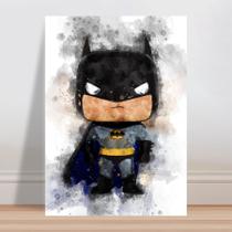 Placa decorativa infantil aquarela super herói batman - Wallkids
