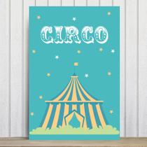 Placa Decorativa Infantil Circo Tenda MDF 20x30cm